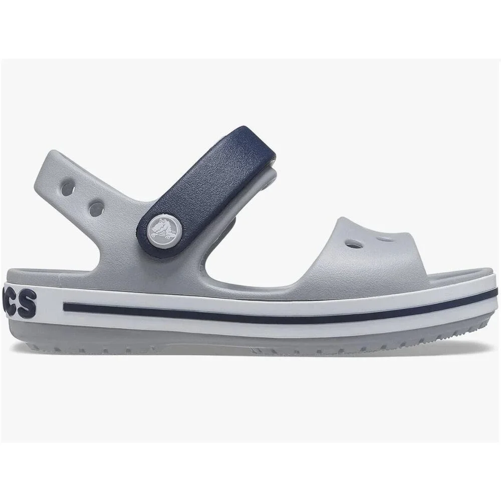 Crocs Kids 7 7C Sandal Crocband‎ Moulded Croslite Ankle Strap Fastening Gray